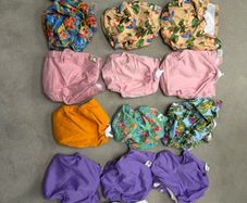 LittleLamb Size 2 Pocket Cloth Nappies Bamboo Inserts