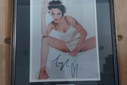Autographed Professionally Framed 10x8 Photo of Young Angelina Jolie  Nicely Framed (Real Glass) with COA