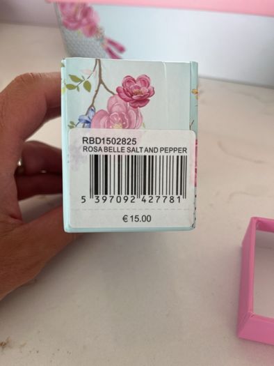 Rosa Belle salt and pepper shakers