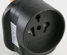 All Continents to UK/Ireland Plug Travel Adaptor Black