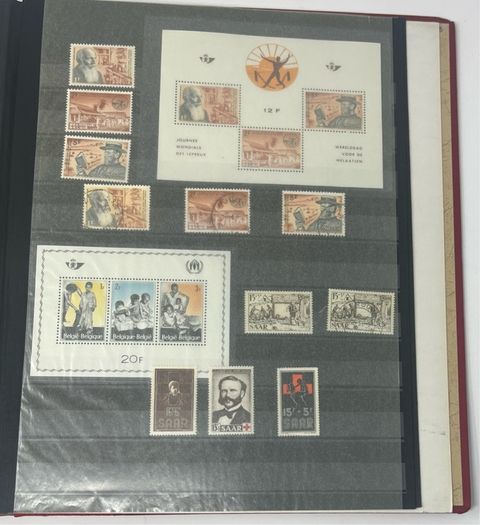 Collection: Thematic Red Cross, Malaria and For Young People stamps mainly used however some mint noted along with some miniature sheets on 28 pages