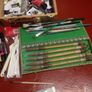 Easel, paints and markers bundle Image 8
