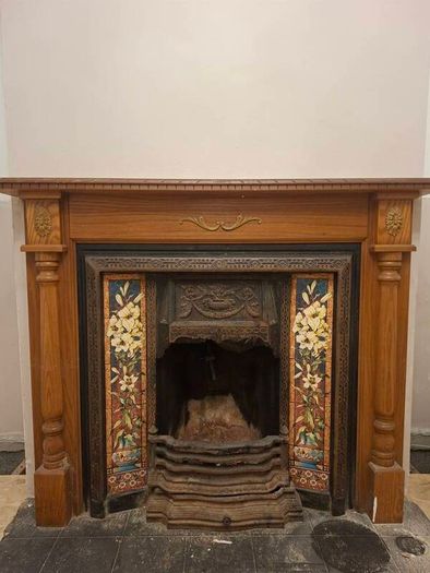 Cast iron fireplace