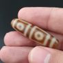 Antique 4 Eyes Himalayan Tibetan Agate Dzi Bead Amulet Image 9