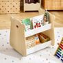 Childrens Storage Shelf with Wheels 3 Tier Book & Toy Organiser Image 6
