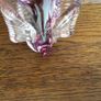 Art Glass Amethyst and Clear Glass Swan Image 6