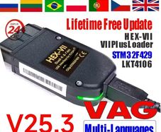 Newest HEX Real V2 V25.3 Unlimited VINs Online USB Interface for VAG COM Diagnostic Coding Tool  VCDSCAN