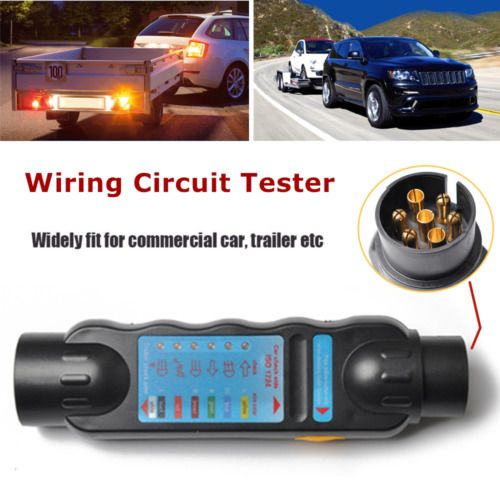 12V 7 13 Pin European Truck Trailer Camper Van Plug Socket Tester Wiring Circuit Test Tool Car Circuit Tester 13-Way Blade Trailer Sockets