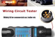 12V 7 13 Pin European Truck Trailer Camper Van Plug Socket Tester Wiring Circuit Test Tool Car Circuit Tester 13-Way Blade Trailer Sockets