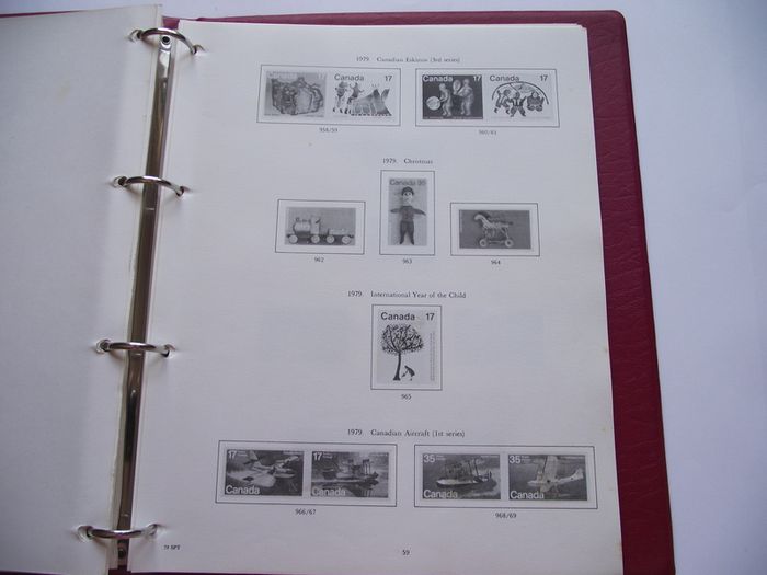 The Stamps of Canada-Loose Leaf Album in binder by Stanley Gibbons