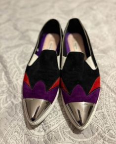 Miu Miu color-block suede loafers