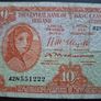 Central Bank of Ireland. Lady Lavery 10 shillings (1955) Image 2