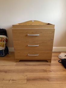 Baby Changer with 3 deep drawers