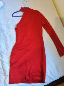 Missguided mini red dress Size 8