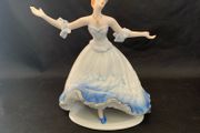 Vintage dancing lady porcelain figurine