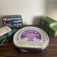 Selection of old tins