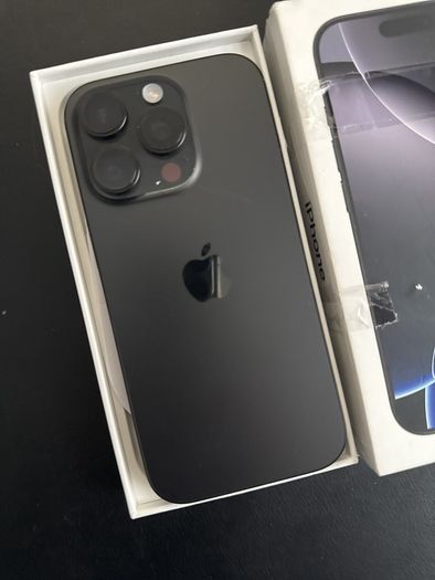 iPhone 16 Pro, 128GB, Black, unlocked, 100% battery