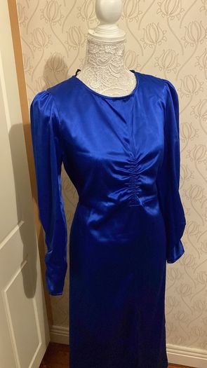 Dress New Blue , ruched design