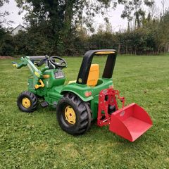 Kids pedal tractor and accessories