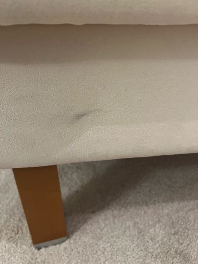BoConcept Cream Suede Chaise Longue