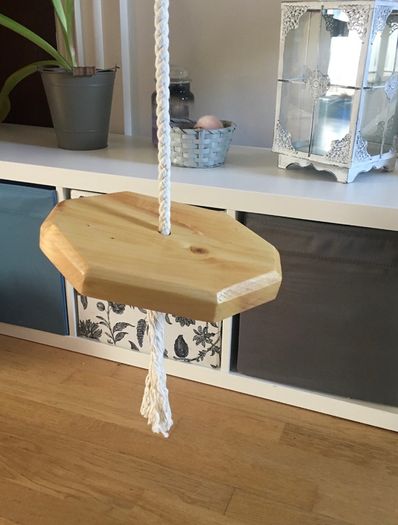 Kids swing, wooden indoor swing, handmade tree swing, children gift idea
