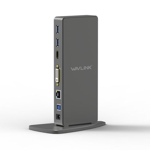 USB 3.0 Aluminum Universal Docking Station - Dual Monitor, 6 USB Ports, Gigabit LAN