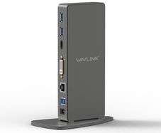 USB 3.0 Aluminum Universal Docking Station - Dual Monitor, 6 USB Ports, Gigabit LAN