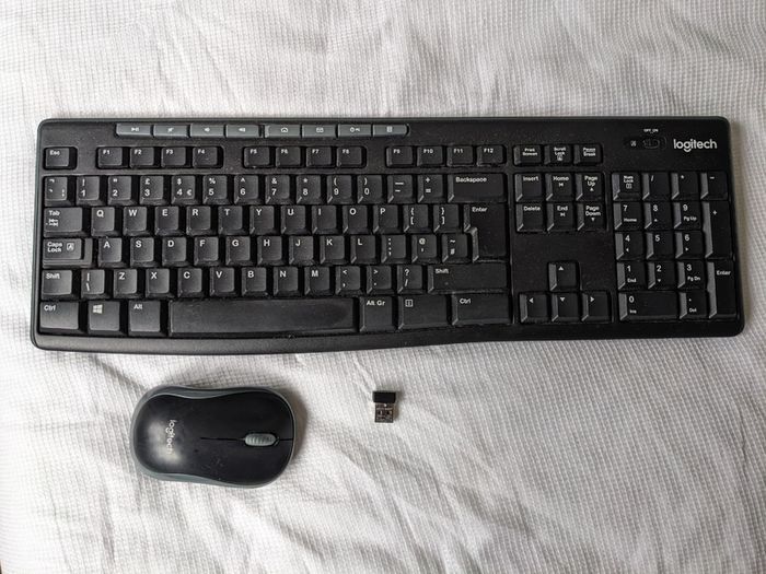 Logitech MX slim wireless keyboard and mouse set