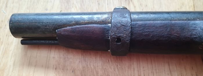 19th Century Antique Percussion Pistol - Blacksmith Made / Colonial Curio