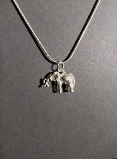 Elephant Pendant on Sterling Silver Chain