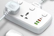 LDNIO SC2413 UK EU US Plug Power Strip With USB Port Extension Power Socket 2500 W 1 PD/QC 3.0 2 AUTO-ID Total 20W