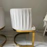 Cream and gold armchairs Image 8