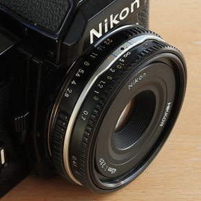 Nikon Nikkor 45mm f/2.8 P lens, F mount