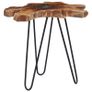 Coffee Table 70x45 cm Solid Teak Wood and Polyresin Image 8
