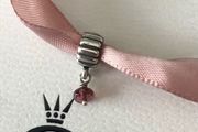Pandora Charm Purple Stone Dangle