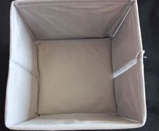 Brand New Livarno Living Canvas Multi-Purpose Collapsible Folding Storage - Approx Size - 14cm x 13.5cm x 13cm