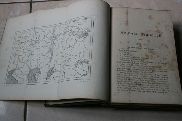 JULES VERN Michael Strogoff The Courier of the Czar by Jules Verne - 1st British - 1877 -Vintage "Around the world in 80 days" Jules Verne