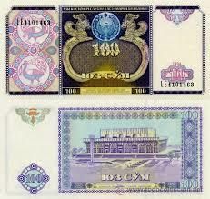1994 Uzbekistan 100 CYM Banknote