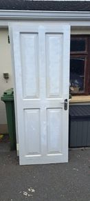 Doors X 7 Red Deal Pannel Doors Complete With Hardwear In Good Condition.