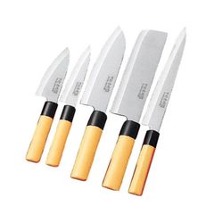 Brand New Japanese kitchen knife Set of 5 with wooden box