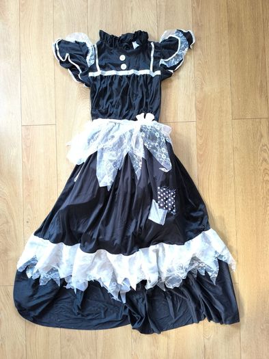 Gothic Maid Halloween Costume Adult Plus Size XXL Black Bride