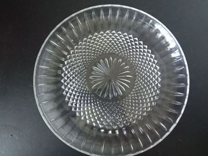 Crystal 24%Lead Round Cake Serving Plate
