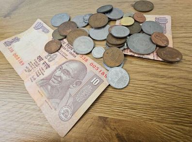 Old Coins and Banknotes lot Collectable