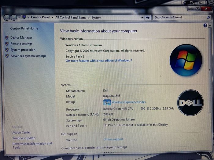 Dell Inspiron Old Laptop