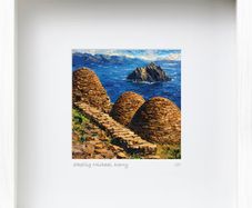Skellig Michael, Kerry, mid size framed print, by artist Helen Mathews