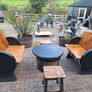 Oak barrel garden furniture Image 8