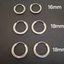 Sterling Silver Hoops Image 2