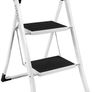 2-Step Steel Portable Folding Heavy Duty Ladder - Multi-Colour Image 5