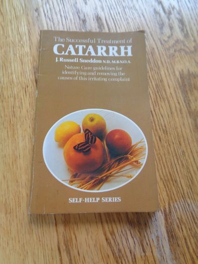 The Successful Treatment of Catarrh Book for Sale