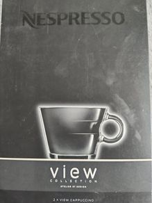 Nespresso view cappuccino cups x 2